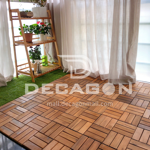 Acacia wood balcony floor DIY splicing household floor ZY